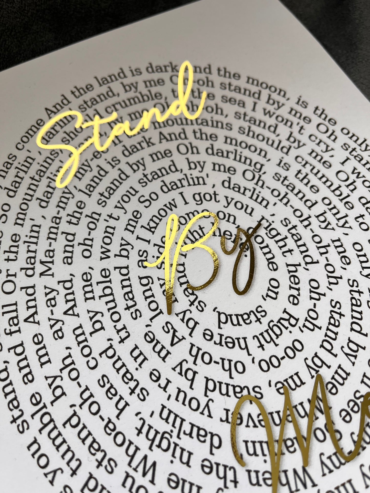 Spiral Song Lyric Prints