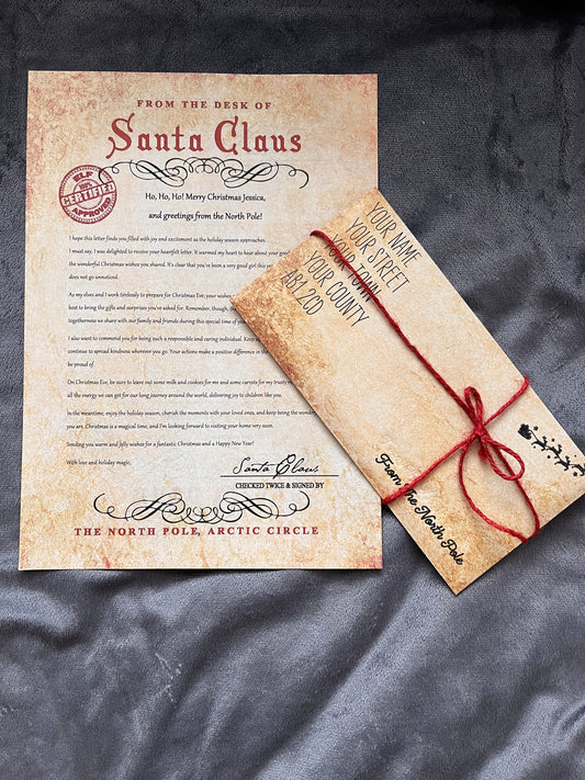 Santa Claus Reply Letter