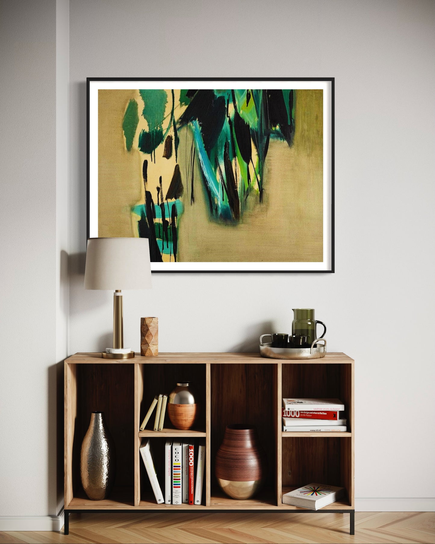 Greens & Turquoises Abstract Art Digital Download