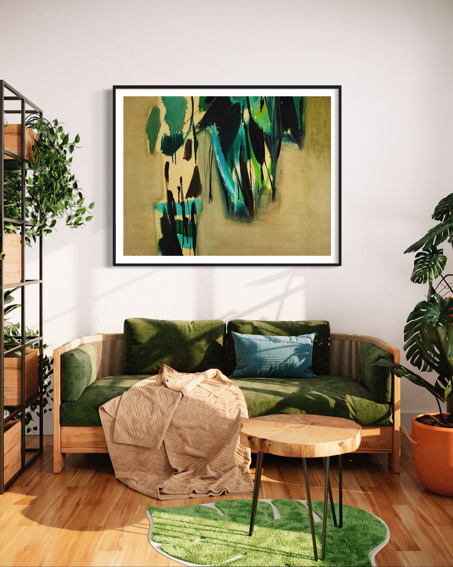 Greens & Turquoises Abstract Art Digital Download