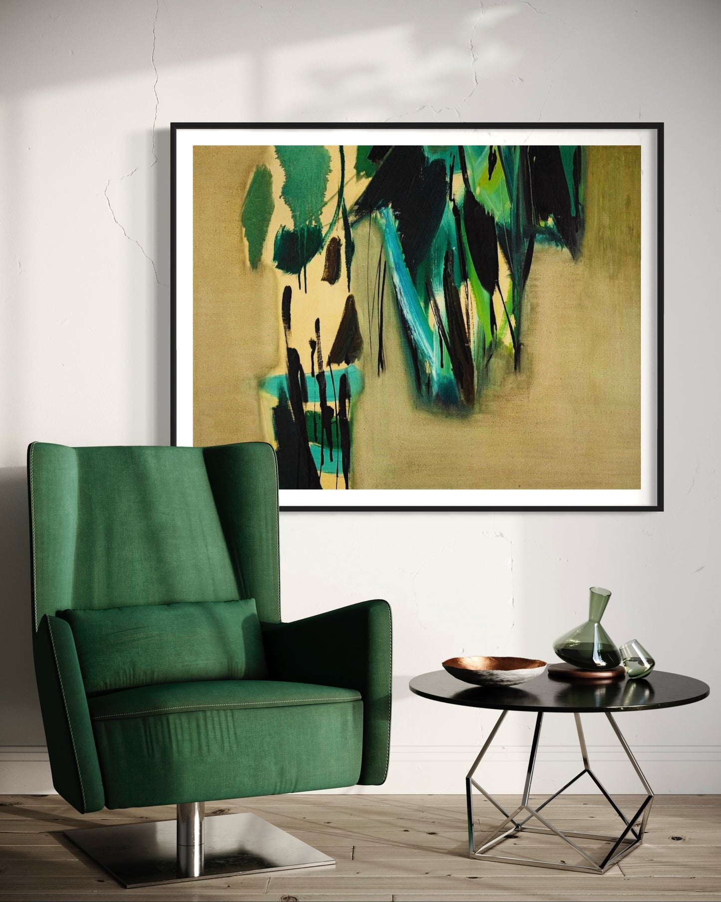 Greens & Turquoises Abstract Art Digital Download