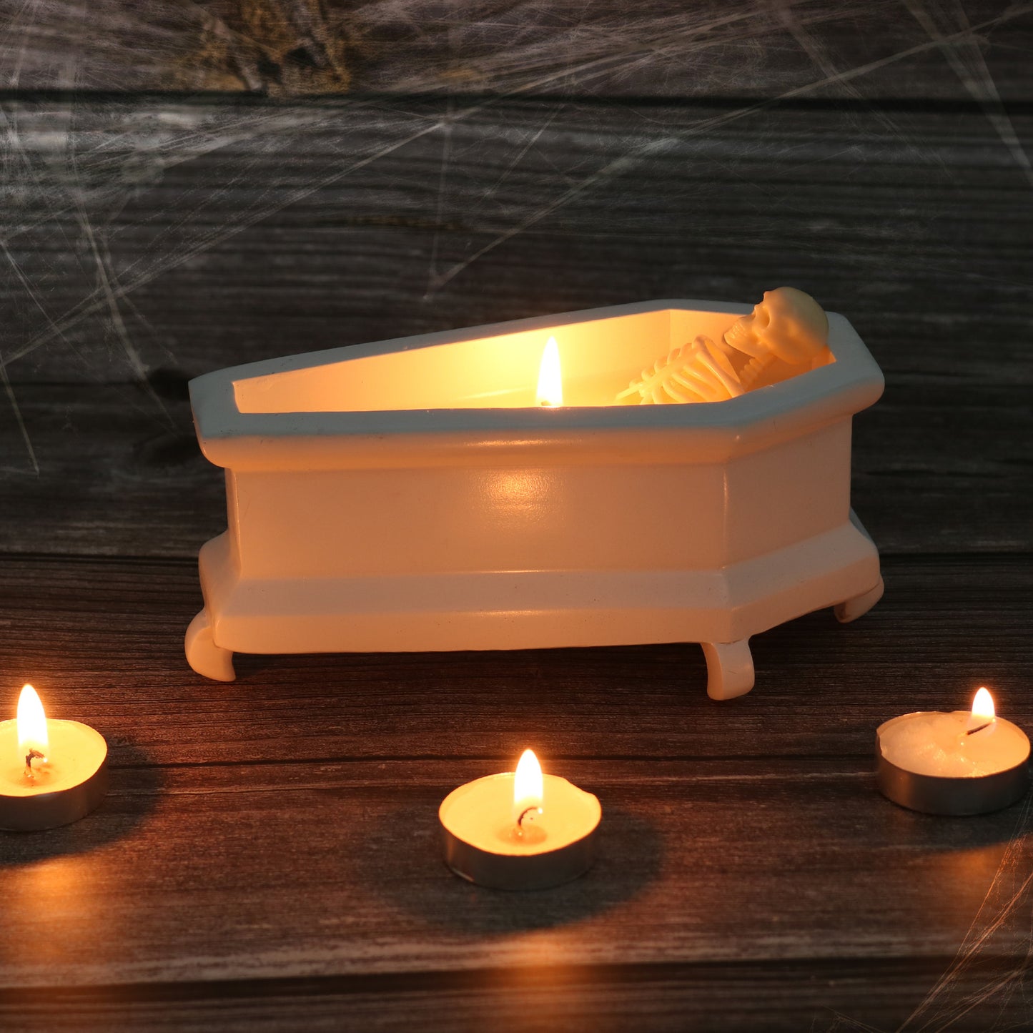 Creative Candles Bubble Bath Skull Skeleton Halloween Atmosphere Haunted House Holiday Decoration Ornaments