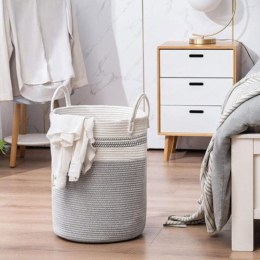Cotton String Knitted Basket Storage Storage Basket
