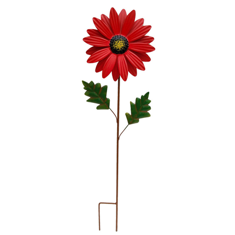 Outdoor Garden Decoration Wrought Iron Flower Flowerpot Plug-in Villa Courtyard Lawn Landscape Layout