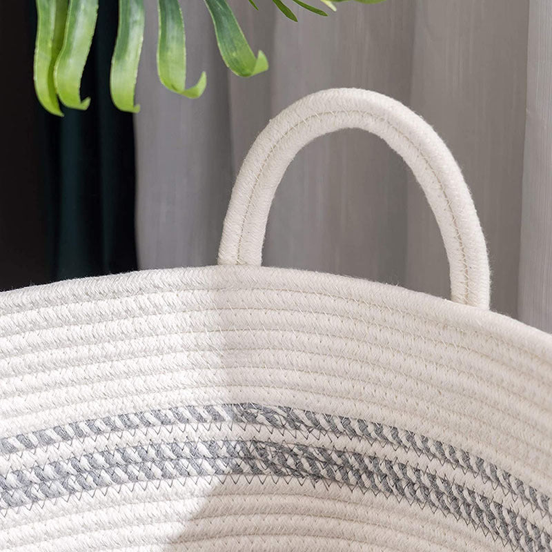 Cotton String Knitted Basket Storage Storage Basket