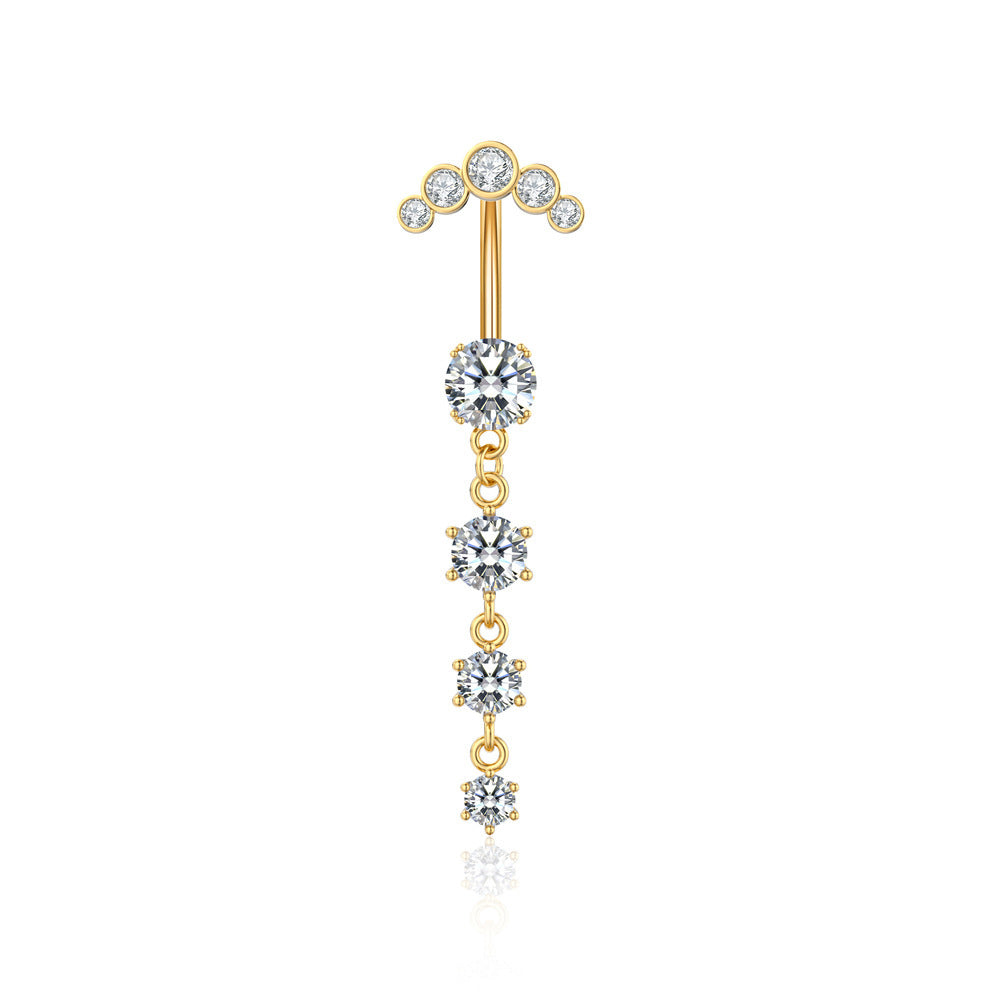 Butterfly Stainless Steel Plus Copper Parts Piercing Jewelry