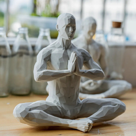 Meditation Man Small Ornaments Home Living Room Decorations
