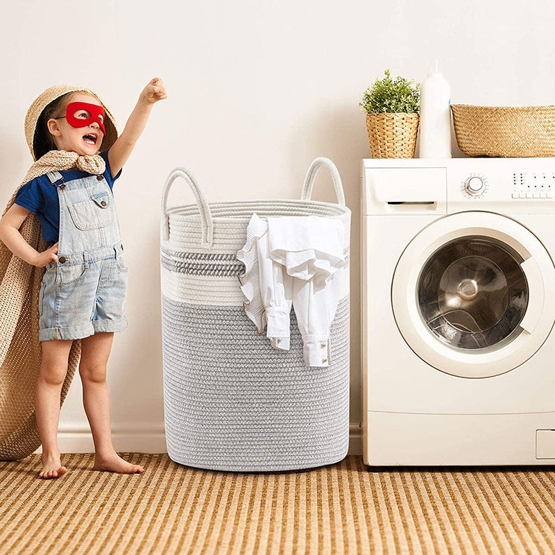 Cotton String Knitted Basket Storage Storage Basket