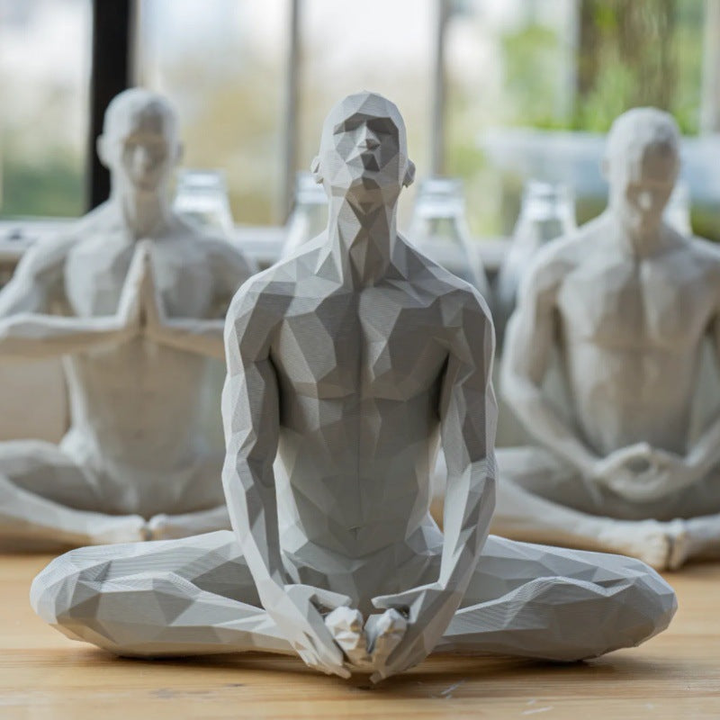 Meditation Man Small Ornaments Home Living Room Decorations