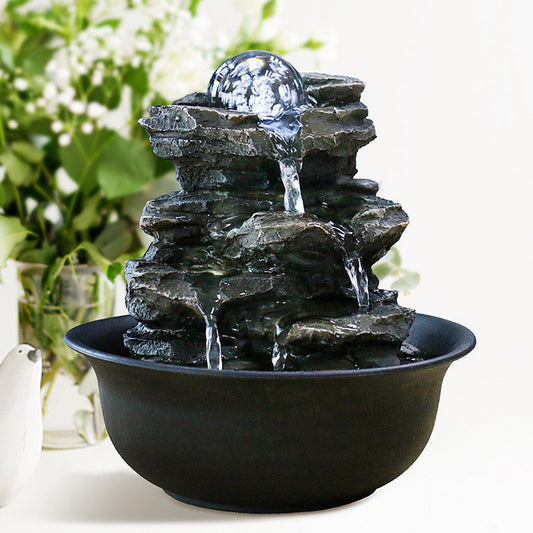 Living Room Lucky Ornaments Flowing Water Landscape Fountain