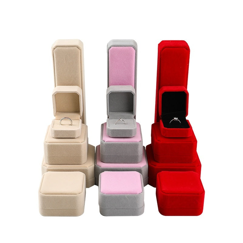 Jewellery Box Bracelet Ring Flannel Storage