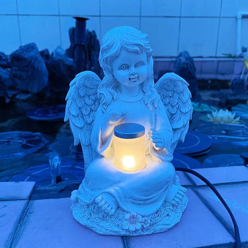 Vintage Garden White Girly Angel Ornament Ornaments