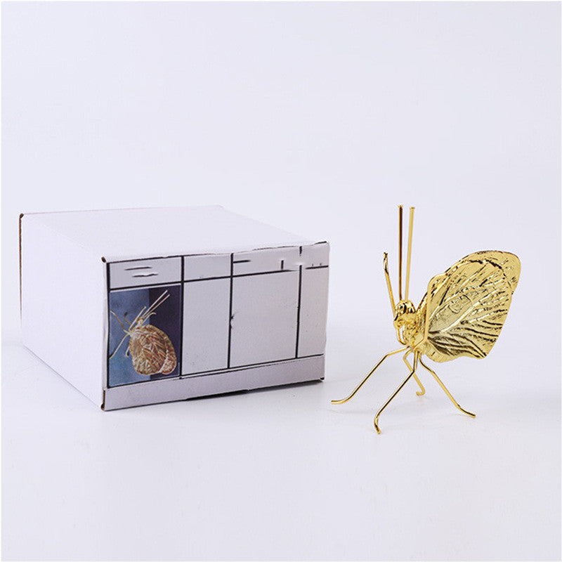 Home Desktop Living Room Gold Butterfly Decorative Ornaments