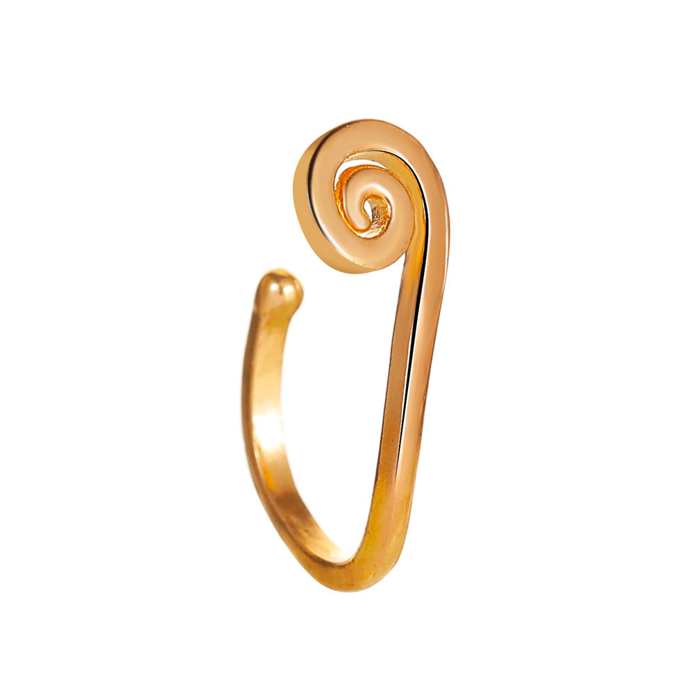 Exaggerated Fashion Copper U-shaped Nose Piercing Jewelry