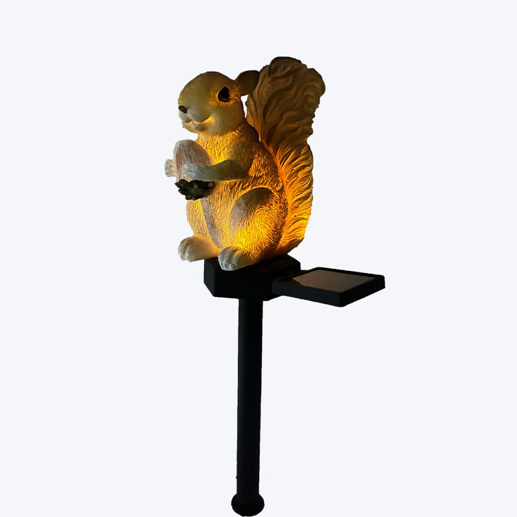 Garden Decorative Lights Cartoon Animal Bird Floor Outlet Lawn Lamp Outdoor Solar Resin Light