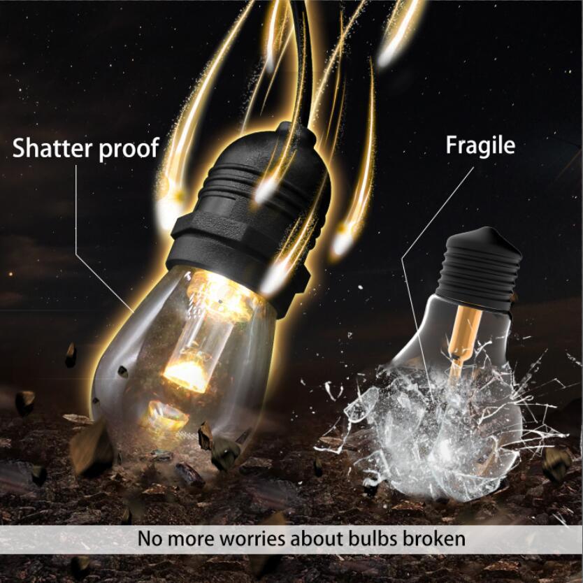 Outdoor Waterproof RGB Solar Lights Plugged Directly For Courtyard Garden