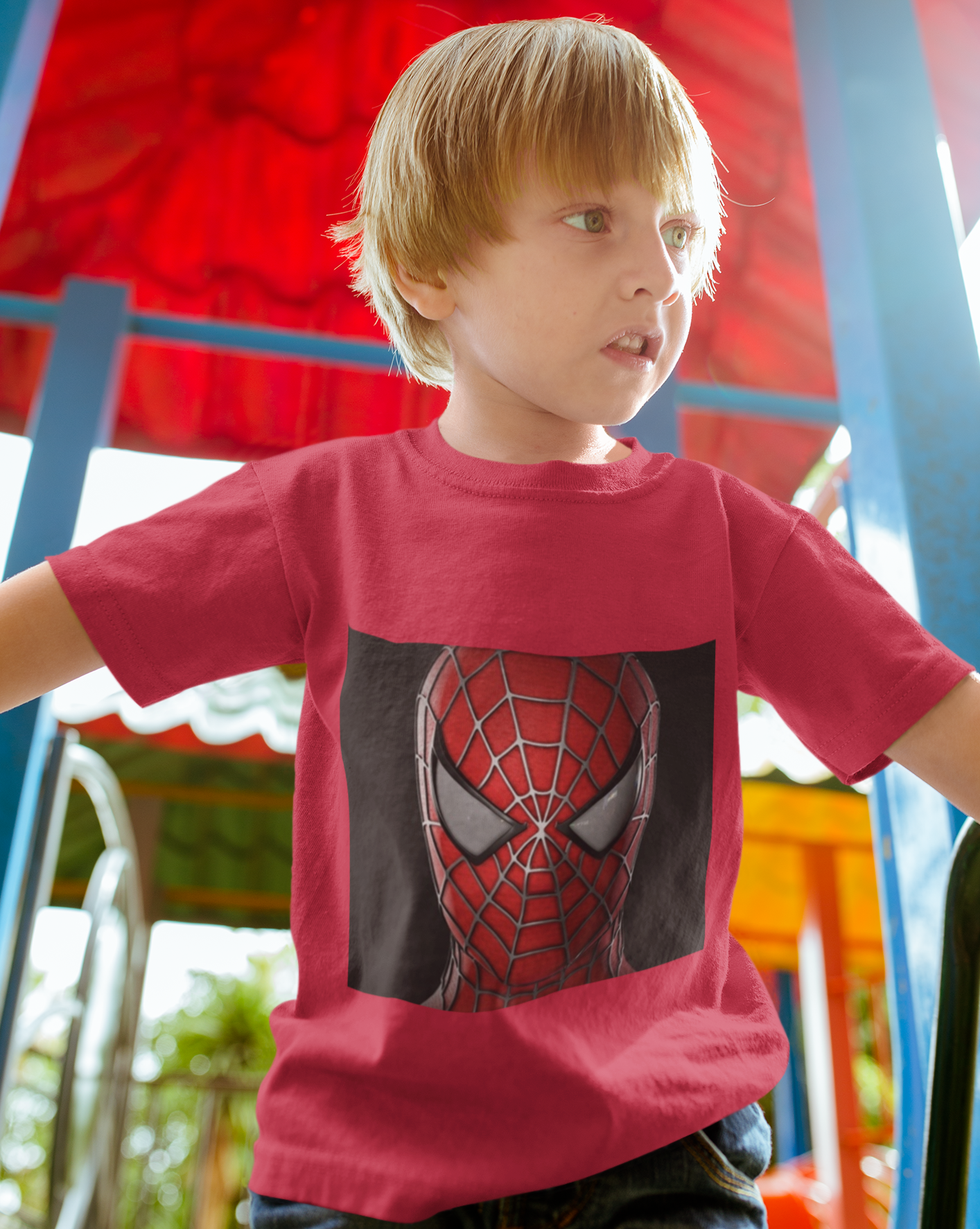 Dive into the world of Spider-Man with our kids brush print t-shirt, a dynamic blend of superhero style and unbeatable comfort. Crafted for ultimate comfort, this unisex soft-style t-shirt redefines casual wear. Made from luxuriously soft materials, the tee boasts 100% ring-spun cotton for solid colours, providing a blend of comfort and durability. 