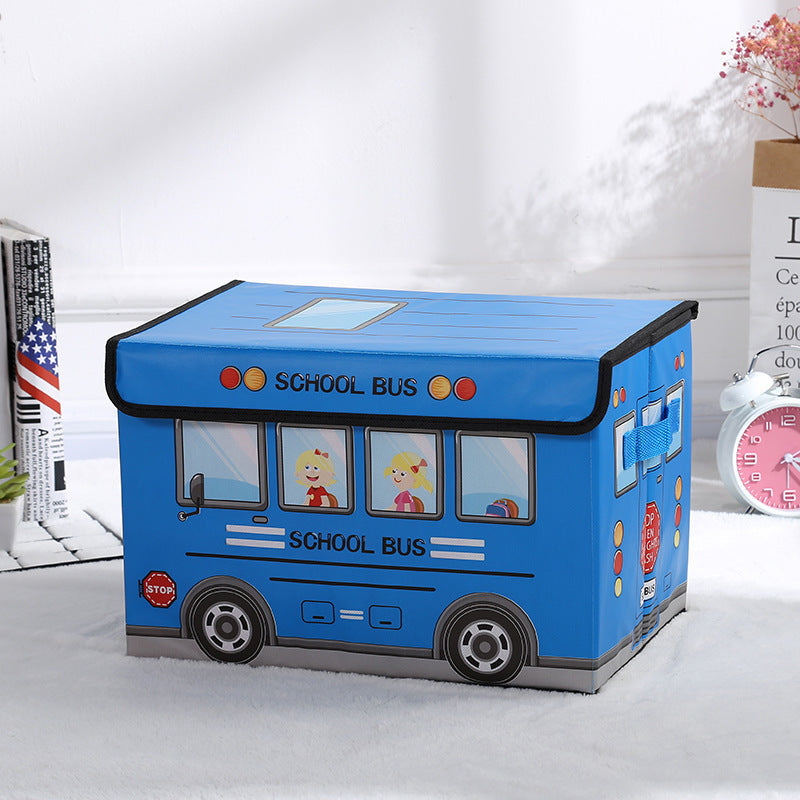 Cartoon Car Storage Box Foldable Children Toy Storage Box