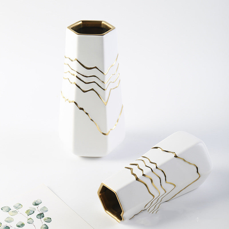 Nordic Simple Ceramic Vase Living Room Decoration Ornaments