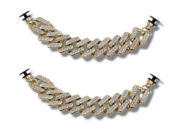 Jewelry Big Gold Chain Sneakers Accessories Decorative Buckle