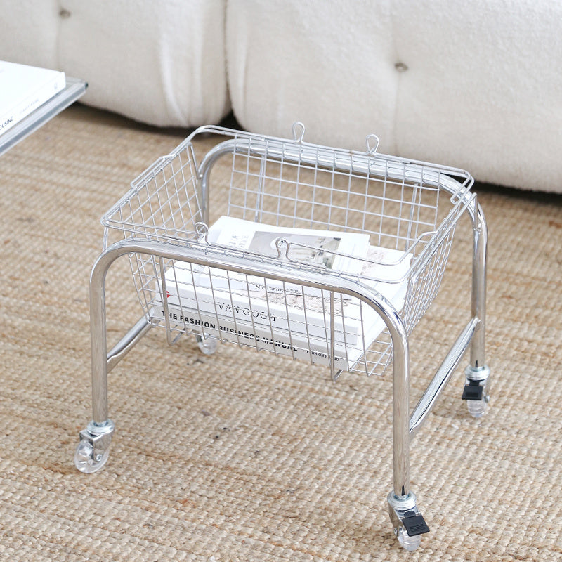 Snack Trolley Large Storage Bedside Floor Storage Rack