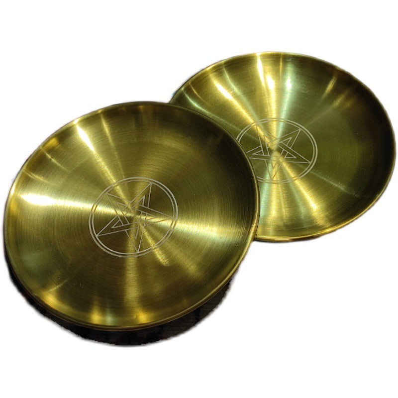 Gold And Silver Stainless Steel Ornaments Tray Metal Ornaments