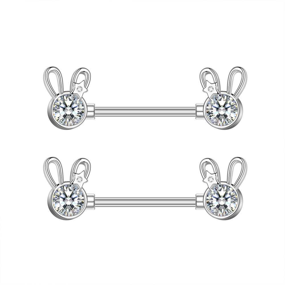 Zircon Nipple Ring Adhesive Nail Grease Piercing Jewelry