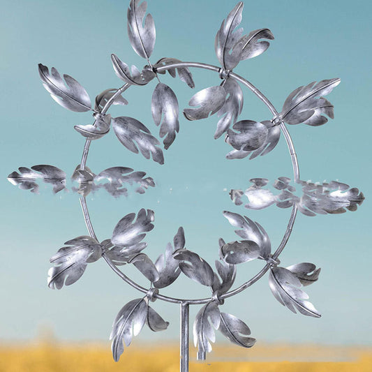 Leaf Metal Windmill Garden Windbell Ornaments