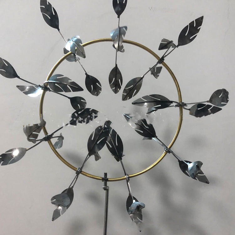 Leaf Metal Windmill Garden Windbell Ornaments