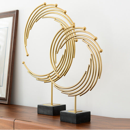 European Style Living Room Metal Craft Decoration Ornaments