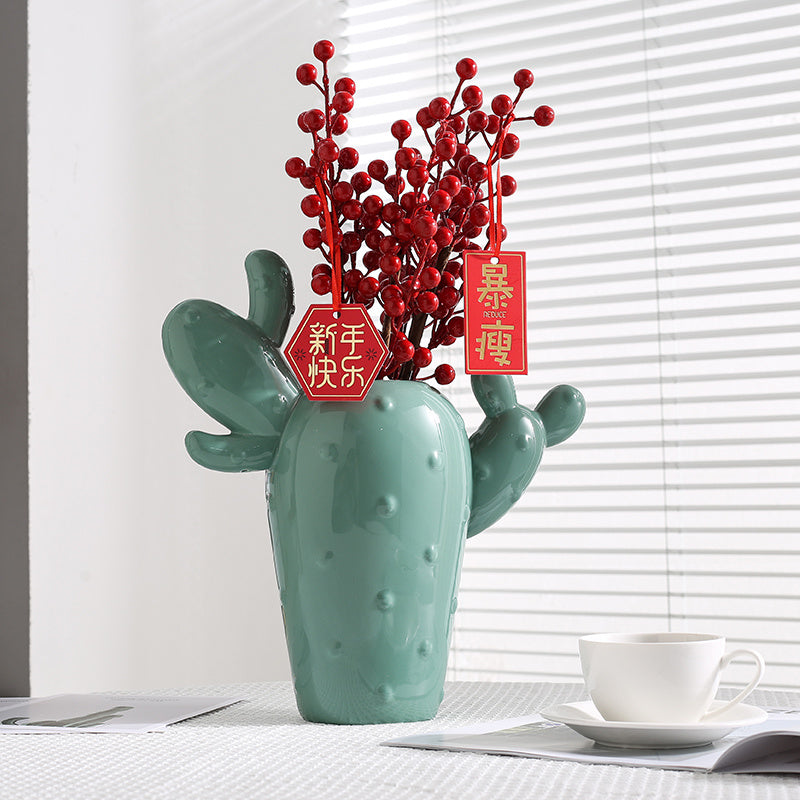 Simple Ceramic Vase Living Room Bedroom Decorative Ornaments