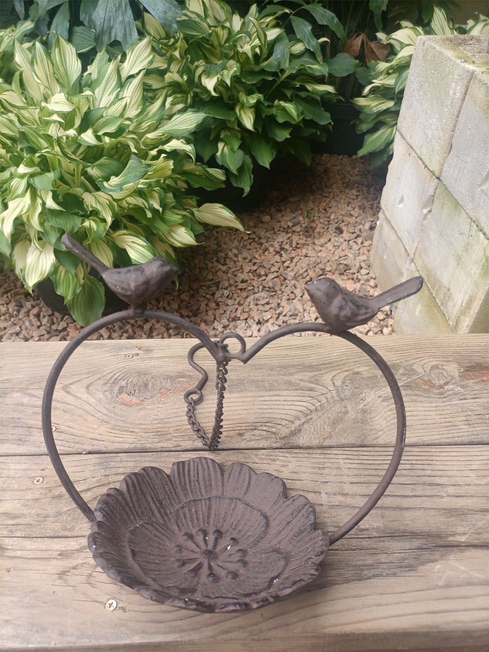 Cast Iron Flowers Feeder Garden Decoration Ornaments