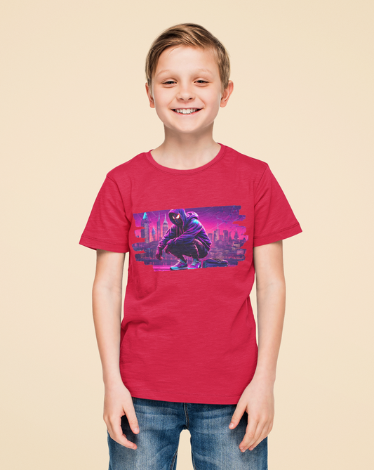 Dive into the world of Spider-Man with our kids brush print t-shirt, a dynamic blend of superhero style and unbeatable comfort. Crafted for ultimate comfort, this unisex soft-style t-shirt redefines casual wear. Made from luxuriously soft materials, the tee boasts 100% ring-spun cotton for solid colours, providing a blend of comfort and durability. 