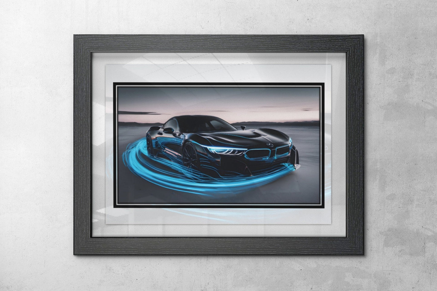 Sleek Super Car Print - High-Speed Wall Art - Automotive Decor, Wall Art, Home Decor, Car Art, Car Prints