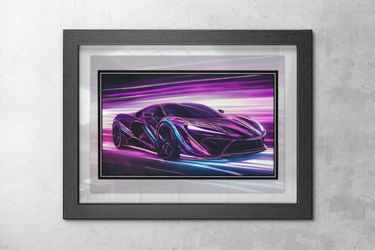 Sleek Super Car Print - High-Speed Wall Art - Automotive Decor, Wall Art, Home Decor, Car Art, Car Prints, Wall Art, Home Decor