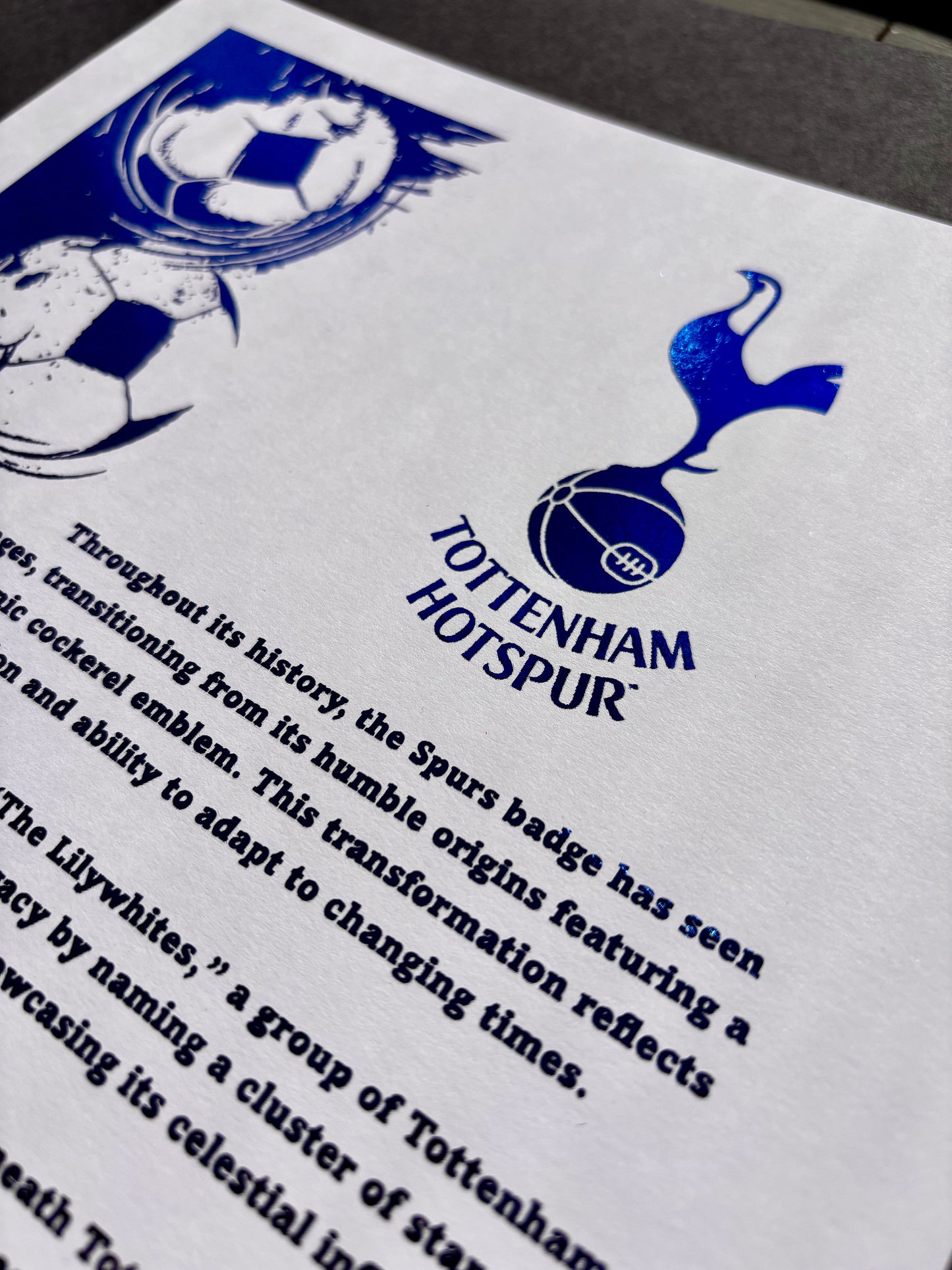 Tottenham FC Foil Print