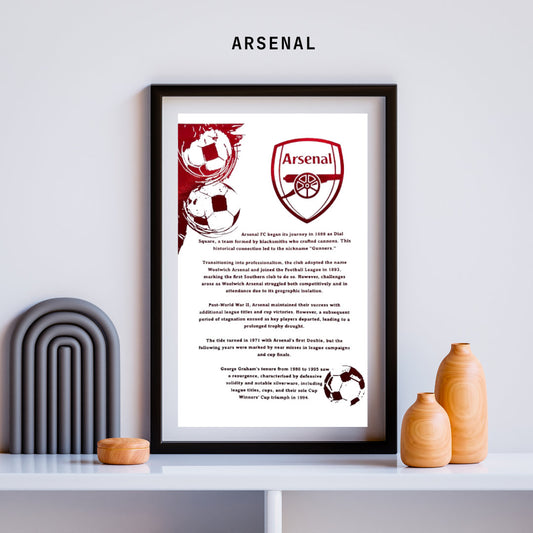 Arsenal FC Foil Print