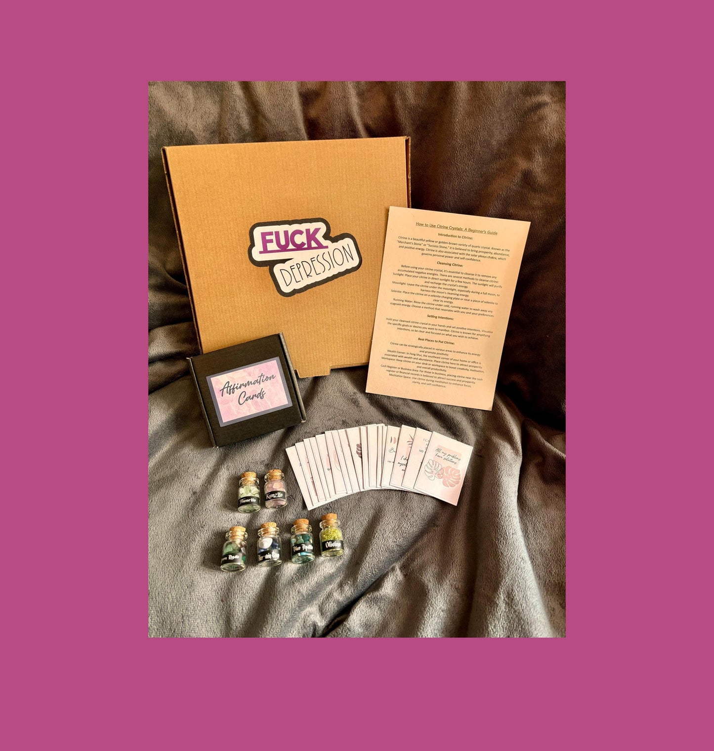 Fuck Depression Affirmation Gift Box