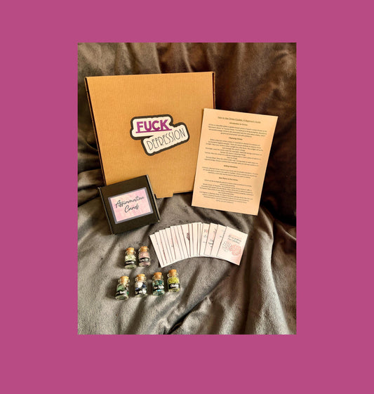 Fuck Depression Affirmation Gift Box