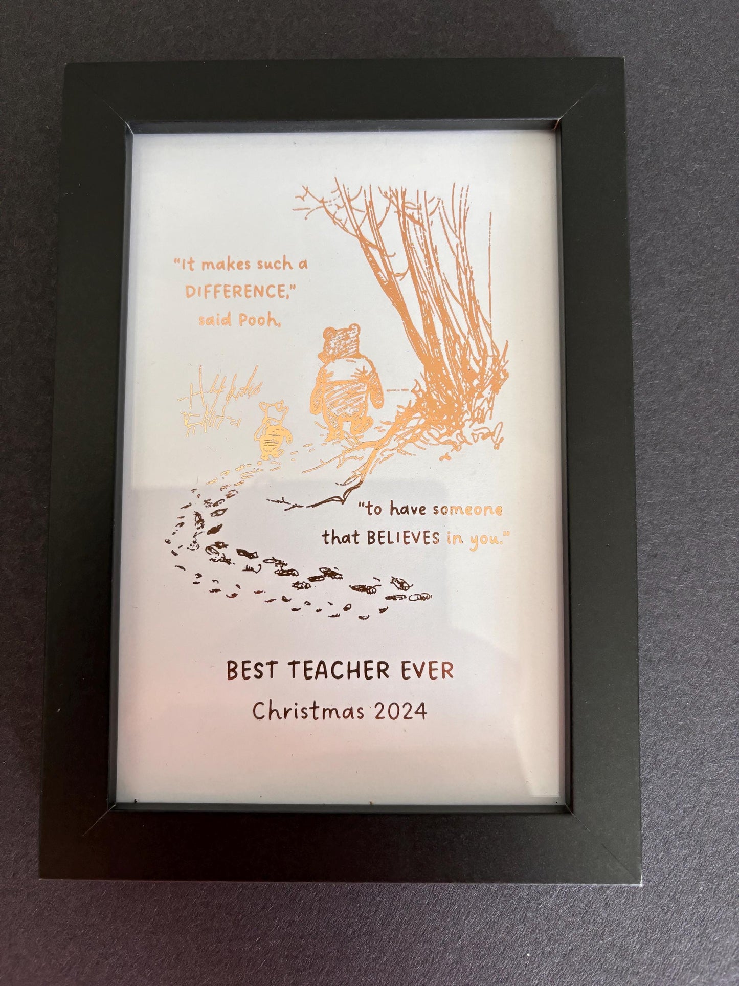 Winnie the Pooh Teacher Christmas Gift