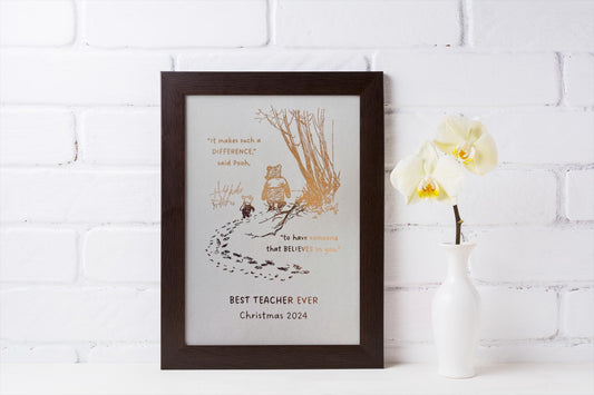 Winnie the Pooh Teacher Christmas Gift