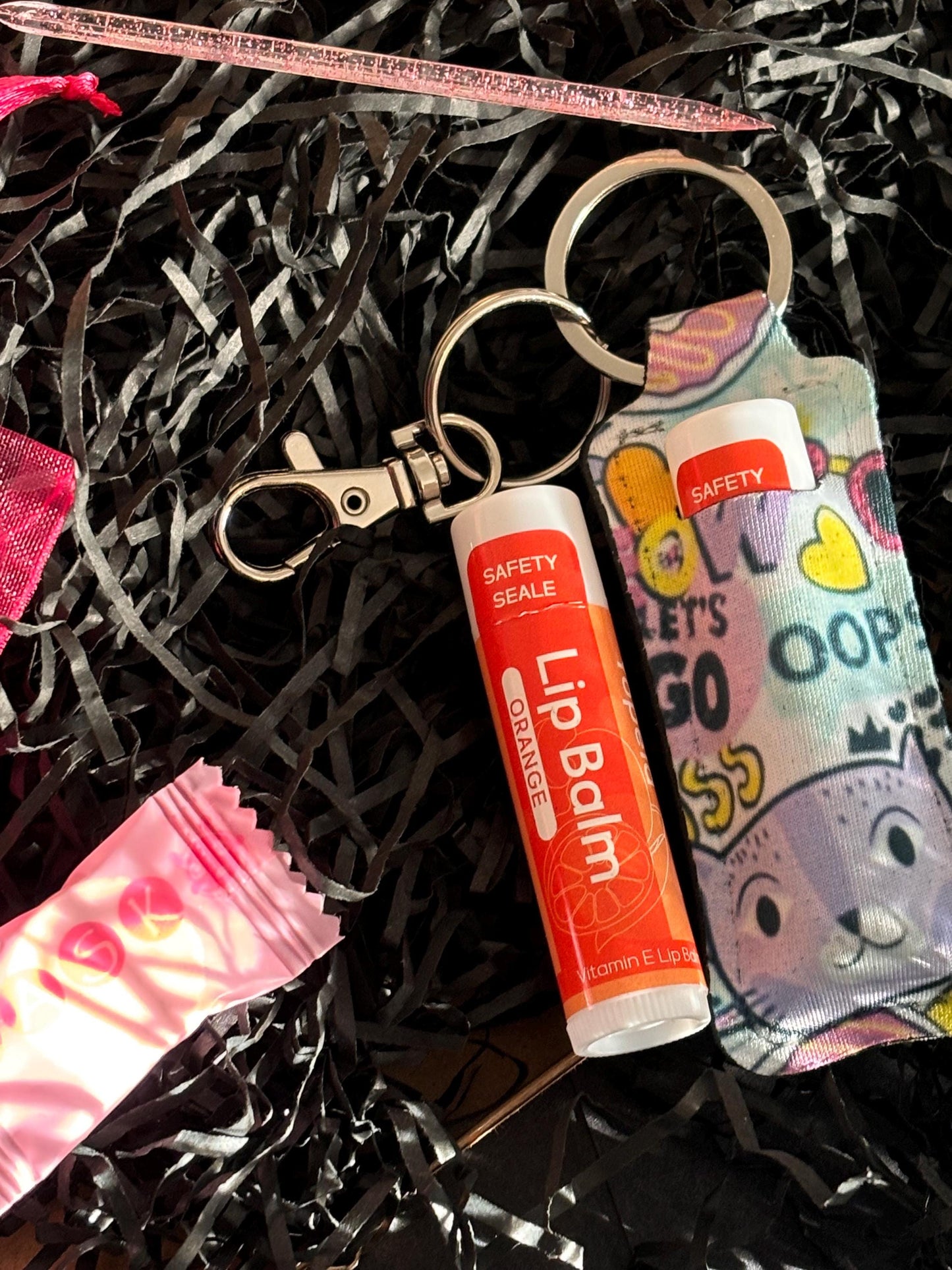 Handbag Essentials & Earrings Funky Cats Gift Set