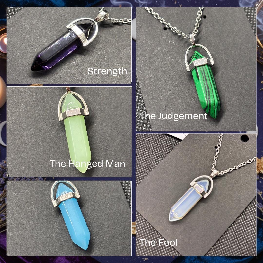 Tarot Card Necklace Gift Set