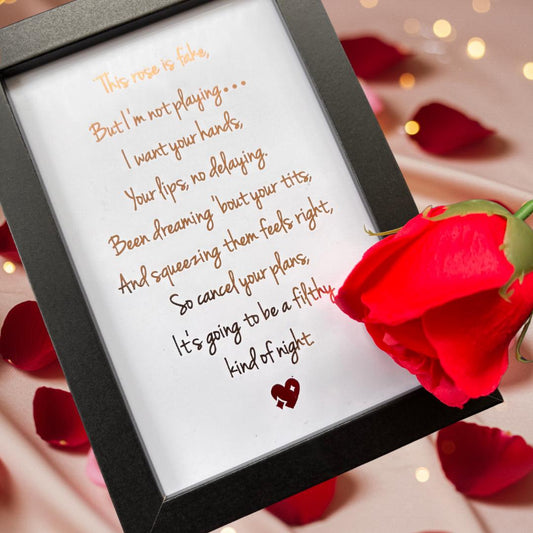 Rude Couples Poem Gift Set