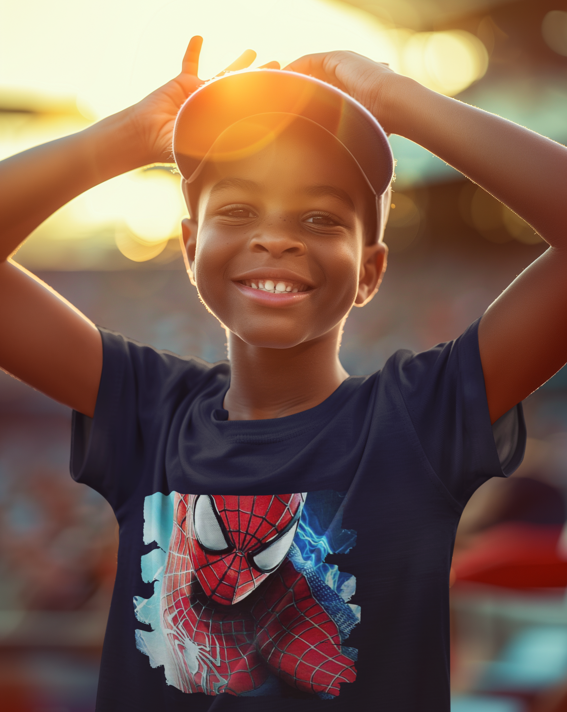 Dive into the world of Spider-Man with our kids brush print t-shirt, a dynamic blend of superhero style and unbeatable comfort. Crafted for ultimate comfort, this unisex soft-style t-shirt redefines casual wear. Made from luxuriously soft materials, the tee boasts 100% ring-spun cotton for solid colours, providing a blend of comfort and durability. 