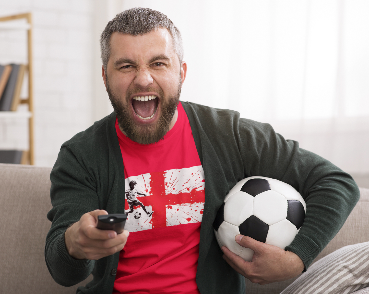 Show your support for England in style with our England Euro 2024 Top, a celebration of national pride and sporting excellence. Available in the iconic red and white colours, this unisex soft-style t-shirt redefines casual comfort with a touch of patriotic flair. Crafted from luxuriously soft materials, this tee is 100% cotton for solid colours, ensuring a plush and comfortable feel against your skin. 