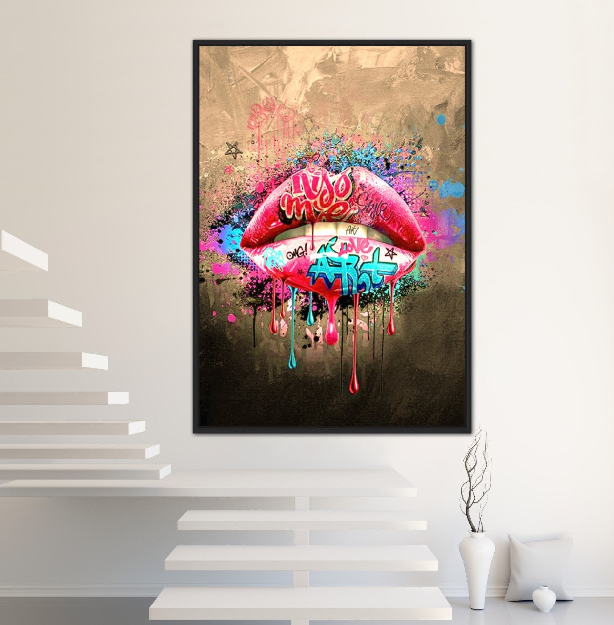 Graffiti Lips, Pink