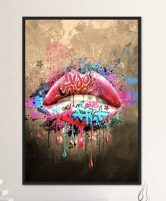 Graffiti Lips, Pink