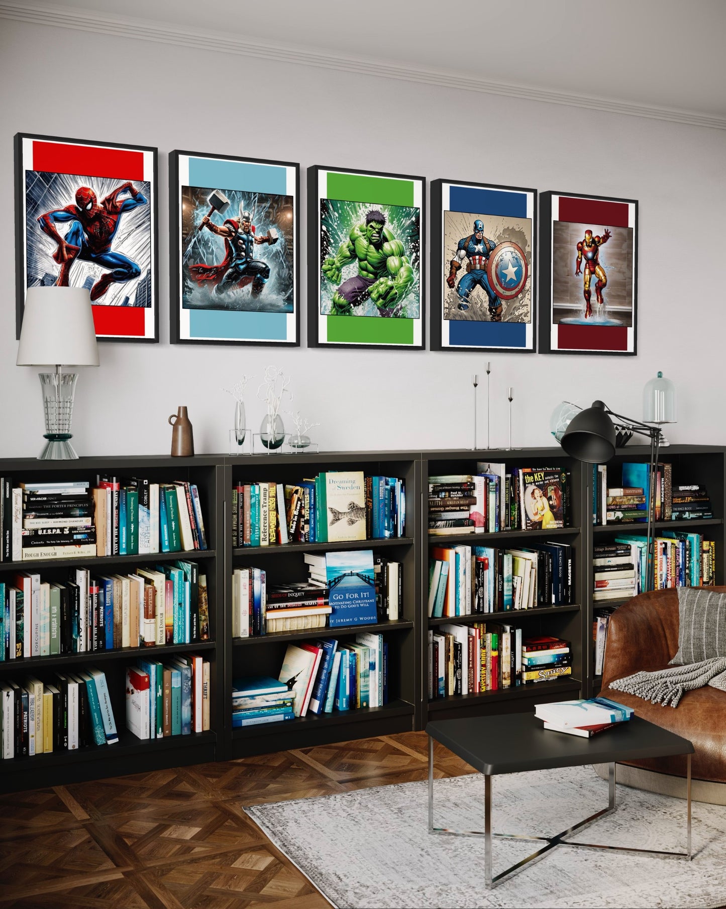 Set of 5 Superhero Prints