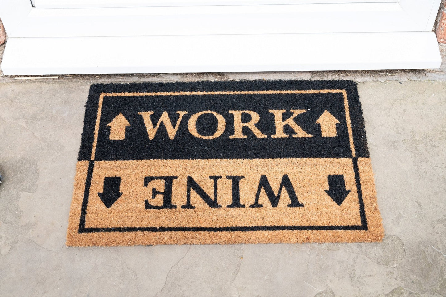 Wine & Work Door Mat